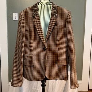 JCrew Collection Blazer with Jewel Embellishment